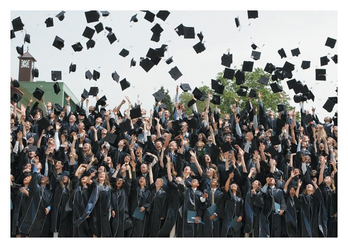 graduation hat toss Tag - Palm Press